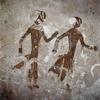 Lidské postavy. Jeskynní malby, 8000-7000 před naším letopočtem od Prehistoric Prehistoric