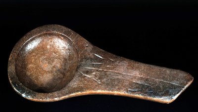 Lampa magdalénienu z Lascaux - Muzeum starožitností Saint-Germain-en-Laye od Prehistoric Prehistoric