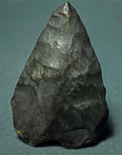 Prehistorie: pazourek amygdaloidní biface. Spodní paleolit. Verone, Občanské muzeum přírodní historie, Itálie od Prehistoric Prehistoric