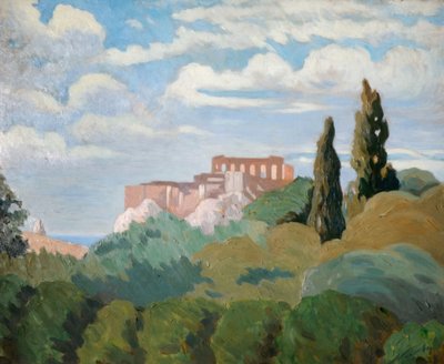 Východ slunce na Parthenonu, Atény, 1933. od Prince Nicholas of Greece and Denmark