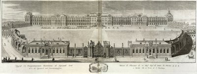 Pohled na palác Kateřiny v Carskoje Selo, 1761 od Prokofy Artemyevich Artemyev