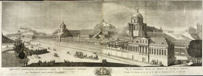 Pohled na Grand Oranienbaum Palace, 1761 od Prokofy Artemyevich Artemyev