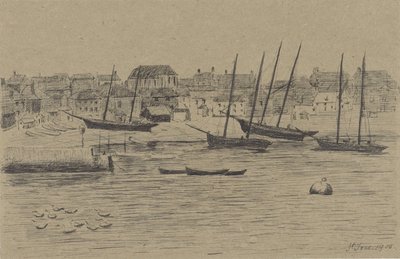 Rybářská vesnice St. Ives od Prosper Alphonse Isaac