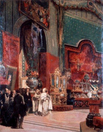 Abd al-Kadir navštěvuje výstavu Universelle v Paříži, 1855. od Prosper Lafaye or Lafait