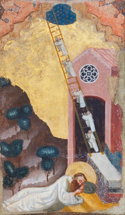 Vize svatého Romualda od Pseudo Jacopino di Francesco
