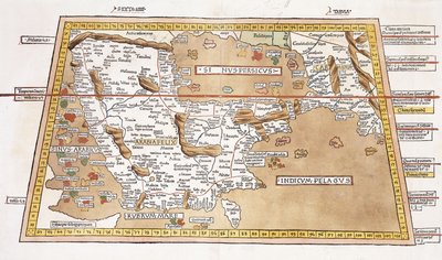 Šestá Asijská tabulka, 1541 od Ptolemy