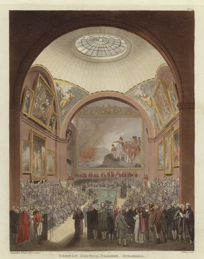 Sněmovna společné rady od Pugin and Rowlandson