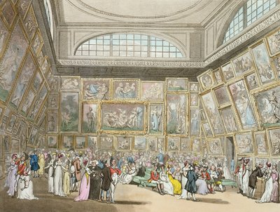 Výstavní místnost, Somerset House, z „Ackermann