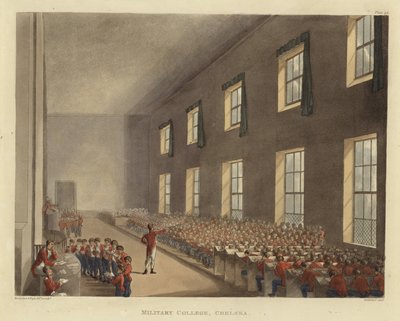 Vojenská vysoká škola od Pugin and Rowlandson