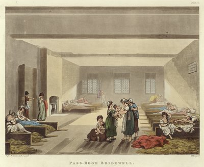 Pass room Bridewell od Pugin and Rowlandson