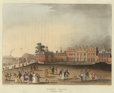 Královnin palác od Pugin and Rowlandson