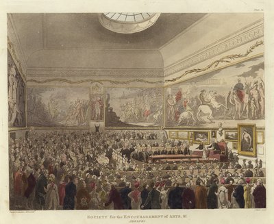 Společnost pro podporu umění od Pugin and Rowlandson