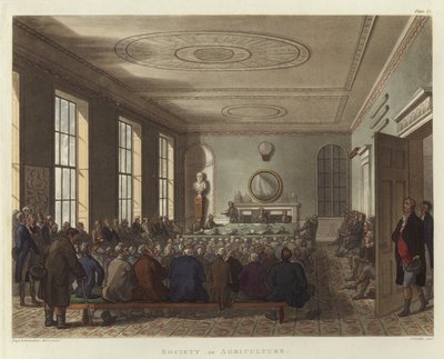 Zemědělská společnost od Pugin and Rowlandson