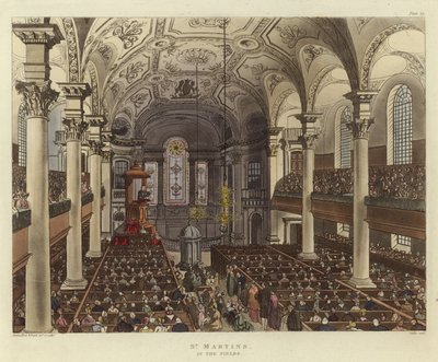 Svatý Martin v polích od Pugin and Rowlandson