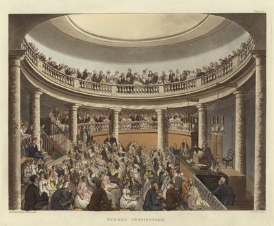 Instituce Surrey od Pugin and Rowlandson