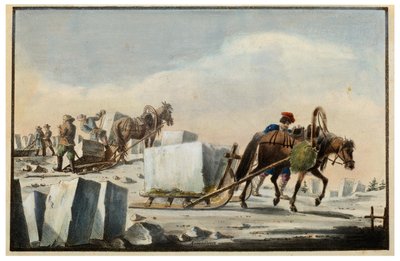 Štípání ledu, 1825 od Pyotr Alexandrov