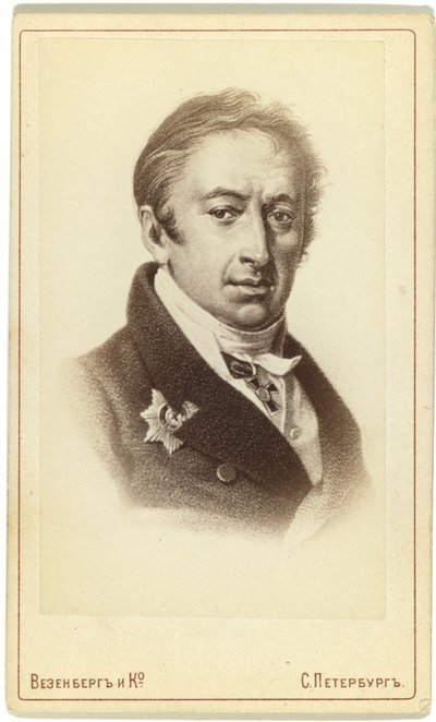 Portrét autora a historika Nikolaje M. Karamzina 1766-1826 od Pyotr Fyodorovich Borel