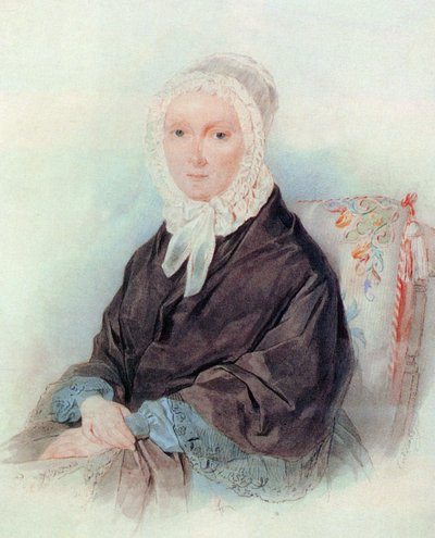 Portrét A. N. Venevitinové od Pyotr Fyodorovich Sokolov