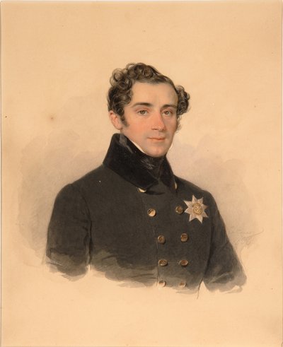 Portrét prince Alexandra Fjodoroviče Golitsyna 1796-1864, 1838 od Pyotr Fyodorovich Sokolov