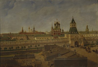 Iljinského brány v Moskvě, polovina 19. století. od Pyotr Ivanovich Moiseyev