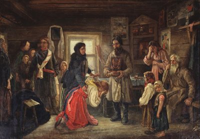 Před svatbou, 1900 od Pyotr Ivanovich Tselebrovski