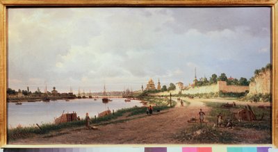 Pskov (Rusko) (Pskov) - Malba Petra Petroviče Vereščagina (Pyotr Vereščagin) (1836-1886), olej na plátně od Pjotr ​​​​Petrowitsch Wereschtschagin
