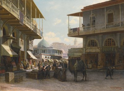 Pohled na Tiflis, 1874 od Pjotr ​​​​Petrowitsch Wereschtschagin
