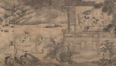 Básníci se scházejí v pavilonu orchidejí z roku 1607. od Qian Gong