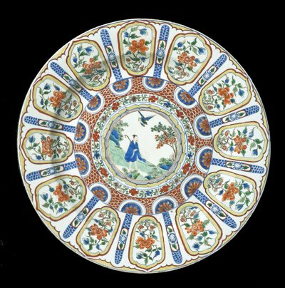 Velký verte Imari pokrm, období Kangxi, 1662-1722 (porcelán) od Qing Dynasty Chinese School
