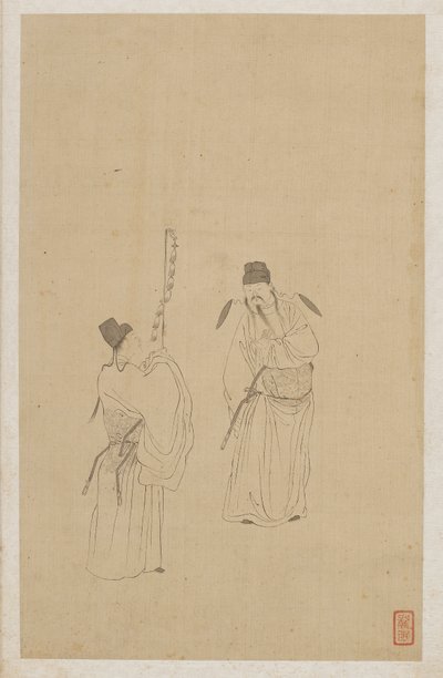 Postavy od Qing Dynasty Chinese School