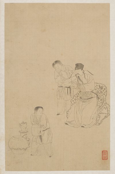 Postavy od Qing Dynasty Chinese School