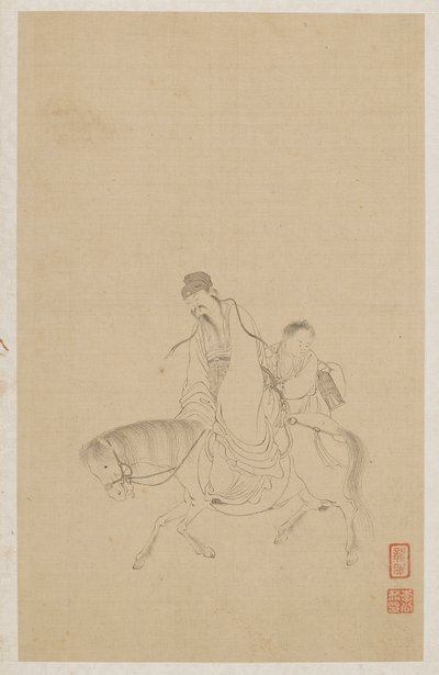 Postavy od Qing Dynasty Chinese School