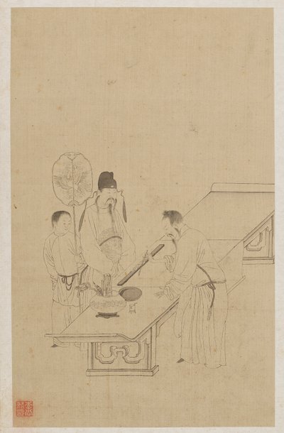 Postavy od Qing Dynasty Chinese School