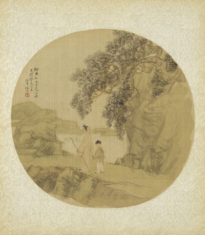 Krajina s postavami, 1883 od Qing Dynasty Chinese School