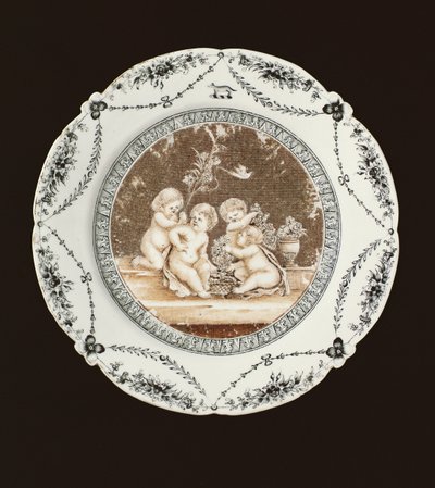 Boční talíř, období Qianlong, cca 1782 (porcelán) od Qing Dynasty Chinese School