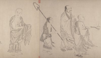 Šestnáct Luohanů, 16. století. od Qiu Ying