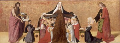 Milosrdná Panna z rodiny Cadard, 1453 od Quarton