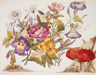 Album návrhů namalované Alexandrou, princeznou z Walesu, obsahující fotografie, 1866-1869 od Queen Alexandra