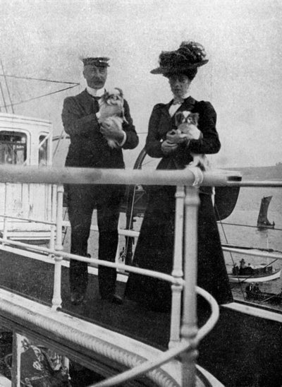 Princezna Victoria 1868-1935 se psy Queens, 1908. od Queen Alexandra