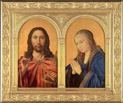Diptych: Kristus a Panna, mezi 1500 a 1550 od Quentin Massys or Metsys
