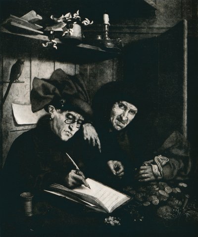 "Lichváři", c1515, 1912 od Quentin Metsys I