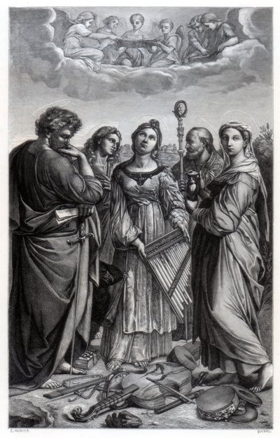 "St Cecilia", 1514 1870 od Quesnel