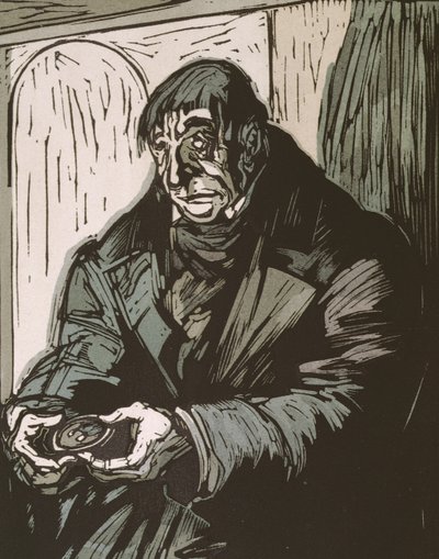 Ilustrace z „Le Pere Goriot“ od Honore de Balzac, vydané v roce 1922 od Quint