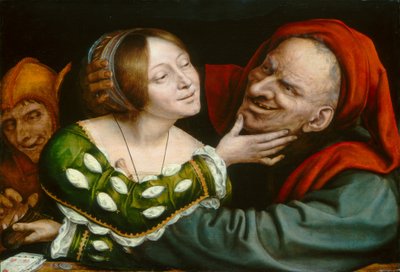 Ill-Matched Lovers, c. 15201525. od Quinten Metsys