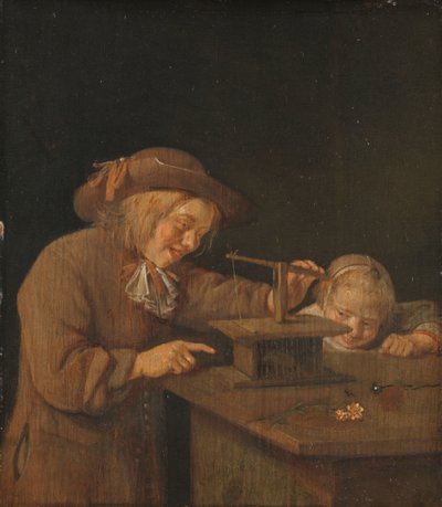 Past na myši od Quiringh Gerritsz. van Brekelenkam