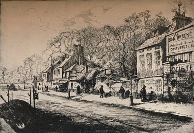 „Dům JJ Rousseaua, Montmartre“, 1915 od RP Grouiller