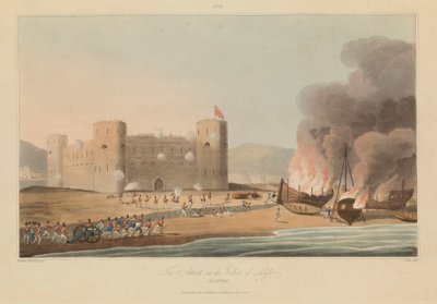 Šestnáct pohledů na Plaves v perských zálivových silách proti arabským pirátům od R. (after) Temple