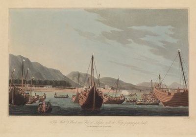 Šestnáct pohledů na Plaves v perských zálivových silách proti arabským pirátům od R. (after) Temple