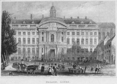 Palác, Lutych, 1850 od R. Brice
