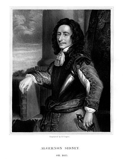 Algernon Sydney , anglický politik, 1824. od R. Cooper